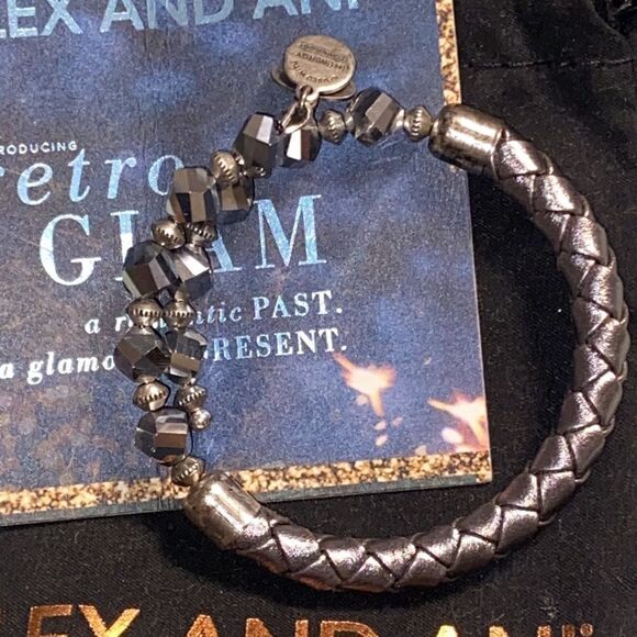 NWT Alex & Ani Retro Glam Bling Wrap Bracelet - Picture 2 of 10
